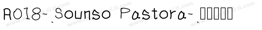 A018-Sounso Pastora字体转换